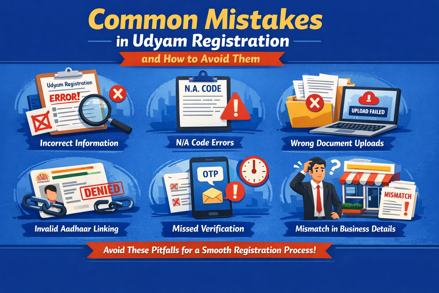 Common Mistakes in Udyam Registration | MSME Errors | How to Avoid Them